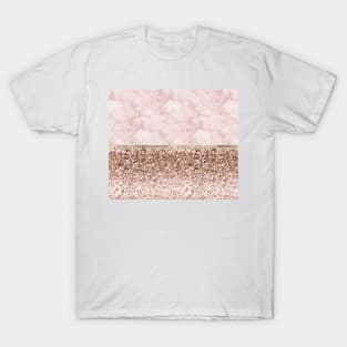 Warm chromatic - pink marble T-Shirt